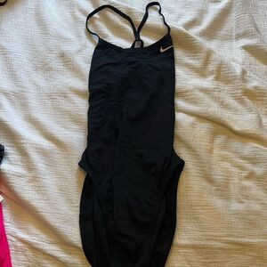 Nike Open-Back Black Racing Shoes Swimsuit